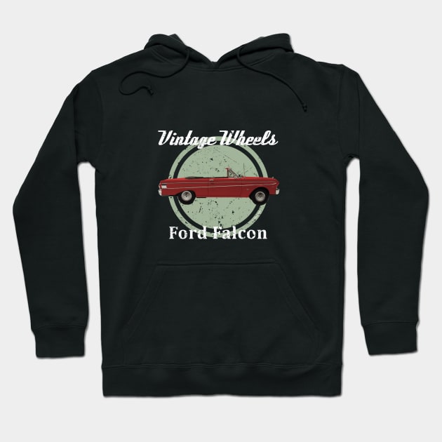 Vintage Wheels - Ford Falcon Hoodie by DaJellah